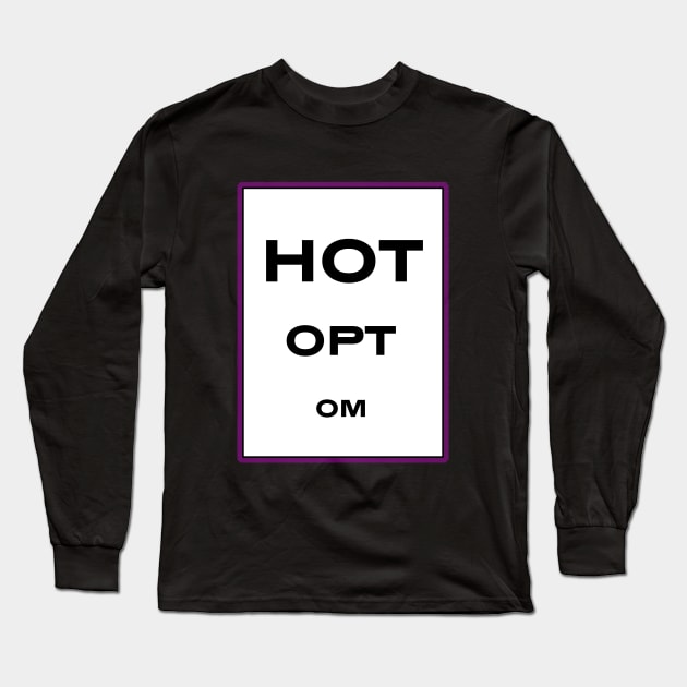 Hot Optometrist Eye test design Long Sleeve T-Shirt by Dead but Adorable by Nonsense and Relish